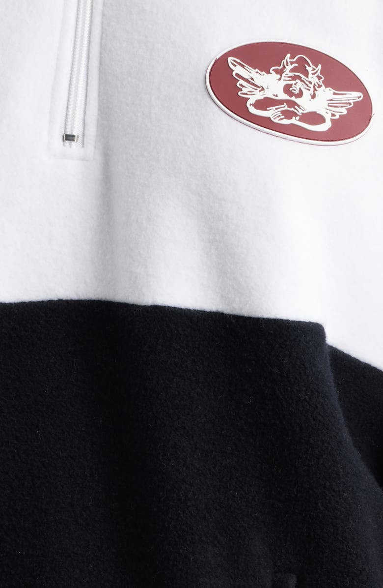 BOYS LIE Sideline Colorblock Alex Half Zip Sweatshirt, Alternate, color, Black