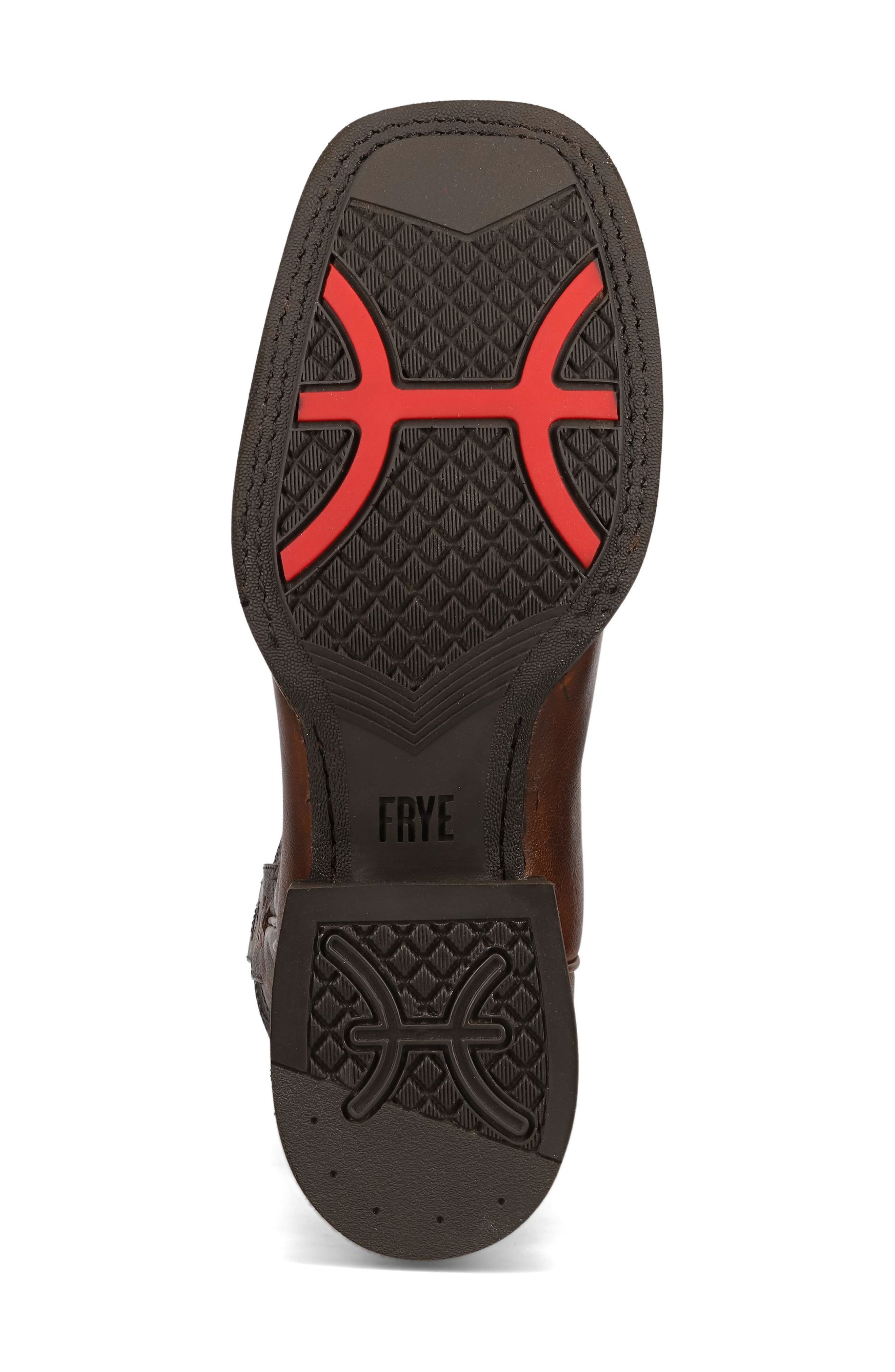 Hauser Logo Stitch Western Boot, Alternate, color, TOBACCO