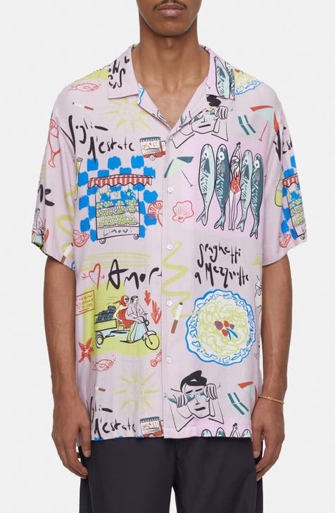 Art Print Camp Shirt