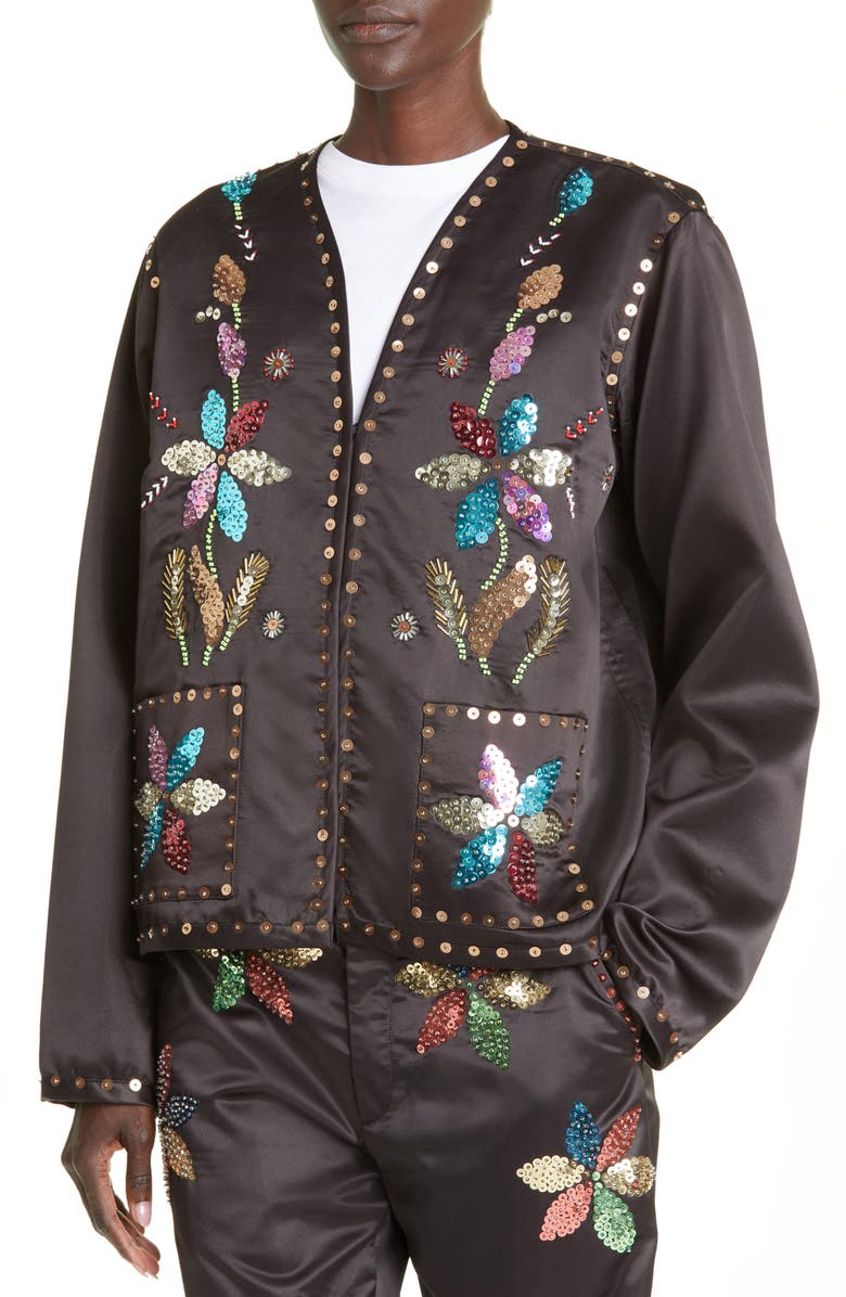 Bode Sequin Pinwheel Jacket, Alternate, color, 