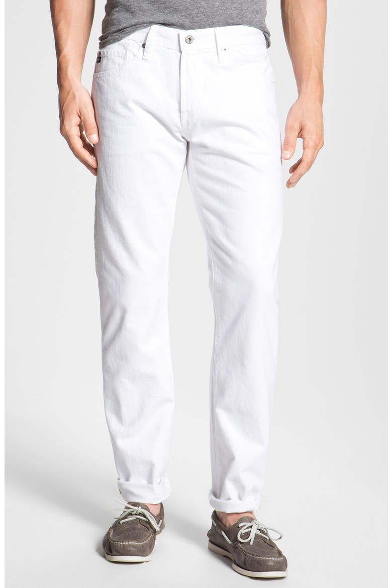 Jeans 'Protégé' Straight Leg Jeans, Main, color, WHITE