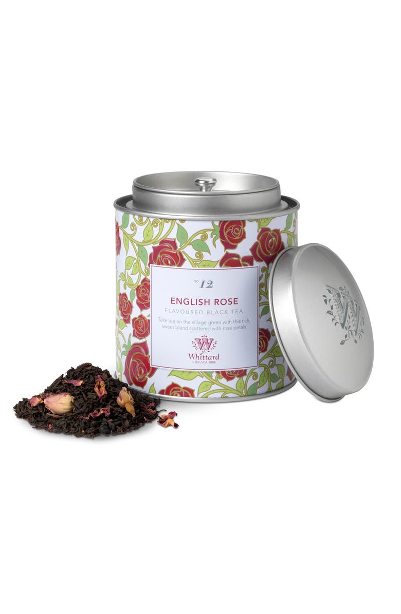 Whittard of Chelsea English Rose Loose Leaf Tea Caddy, Main, color, Rose Tea