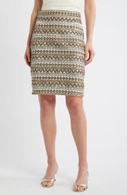 Elie Tahari The Tate Embroidered Cotton Midi Skirt