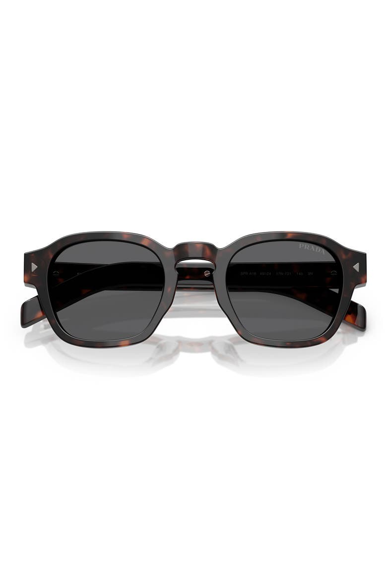 49mm Round Phantos Sunglasses, Alternate, color, DARK GREY