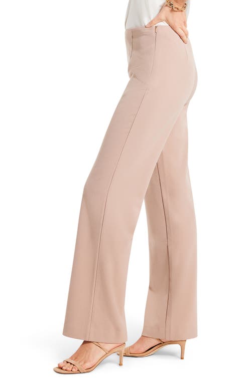 Nic + Zoe Work It Woven Wide-leg Trousers In Mochaccino