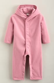 Nordstrom Kids' Fleece Hooded Romper