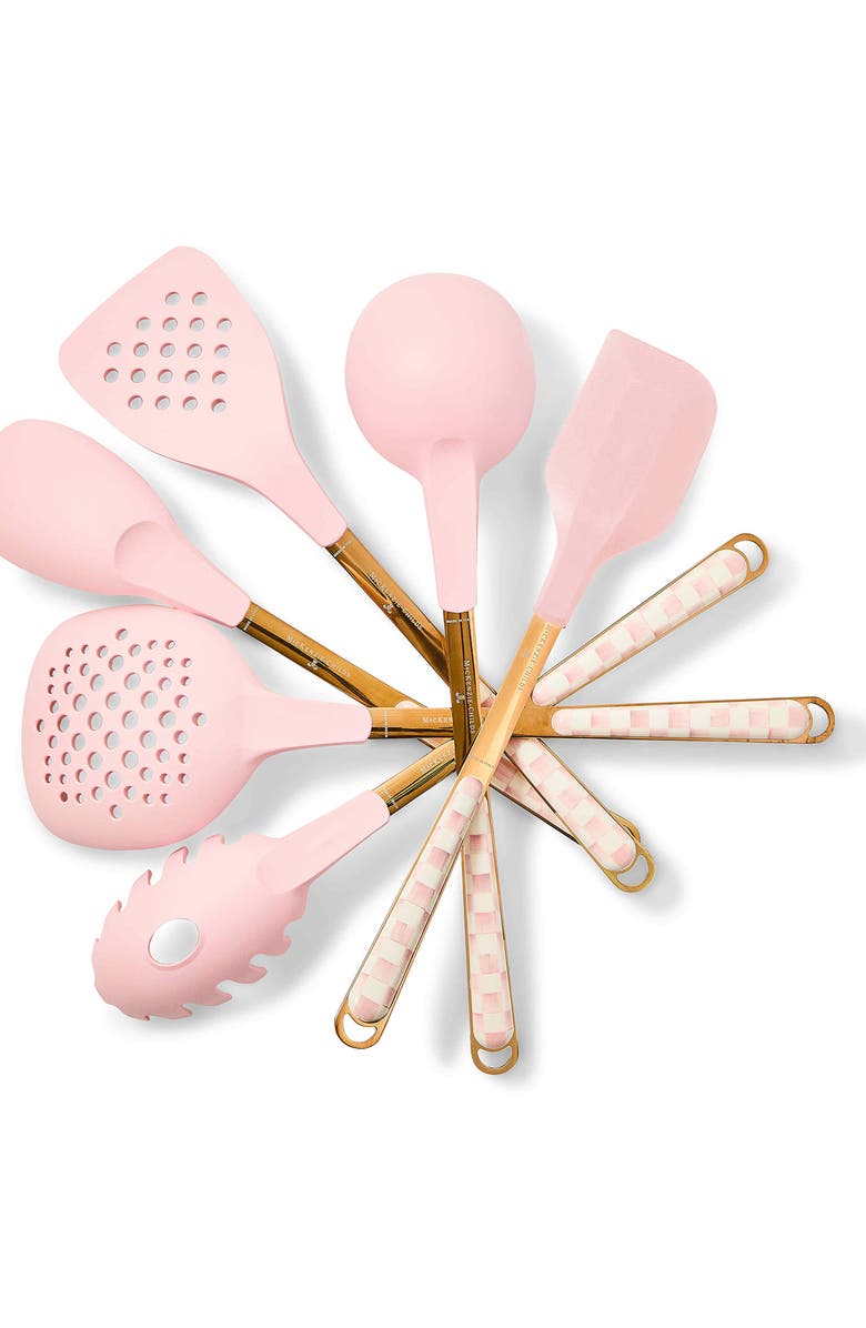 MACKENZIE CHILDS Rosy Check Spatula, Alternate, color, Rosy