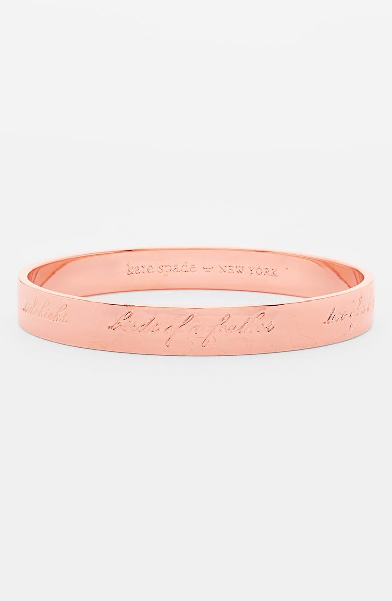 Kate Spade New York 'idiom - bridesmaid' bangle, Main, color, 