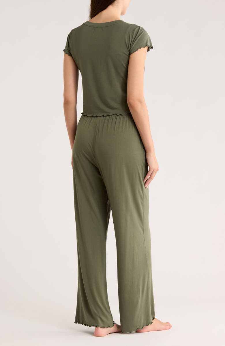 Abound Sweet Dreams Knit Pajamas, Alternate, color, Green Beetle