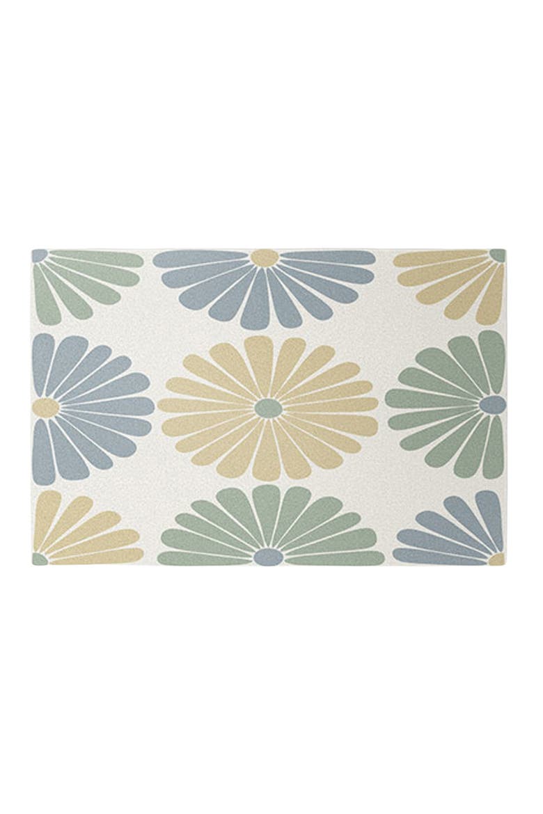 Colour Poems Retro Daisy Door Mat, Main, color, MULTI