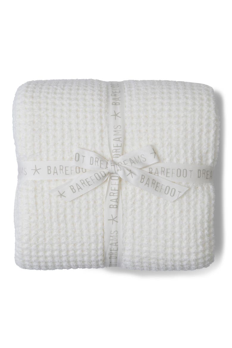 CozyChic® Waffle Knit Bed Blanket, Main, color, PEARL