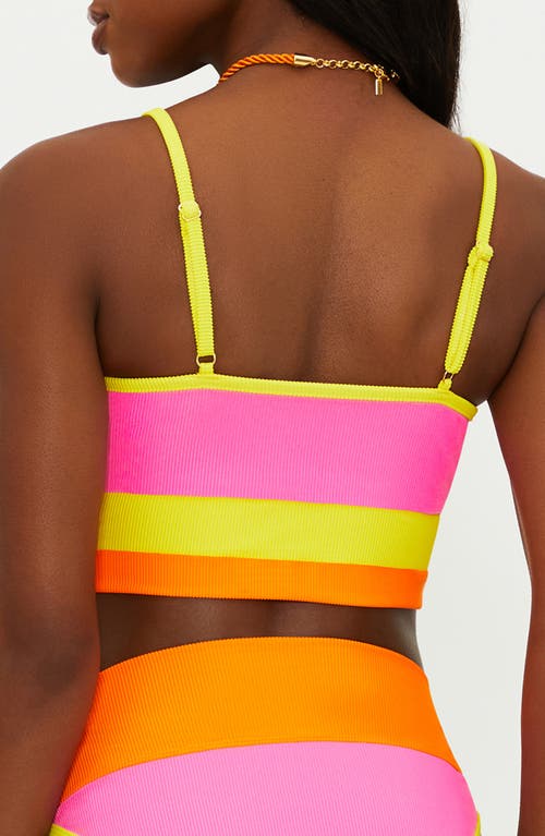 BEACH RIOT BEACH RIOT EVA COLORBLOCK BIKINI TOP