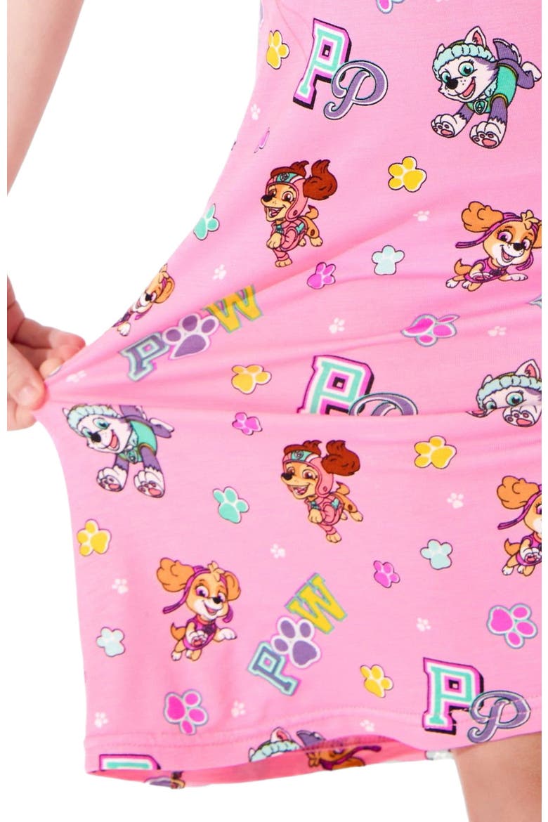 Kids' PAW Patrol Varsity Pink Short Sleeve Dress, Alternate, color, PAW Patrol: Varsity Pink