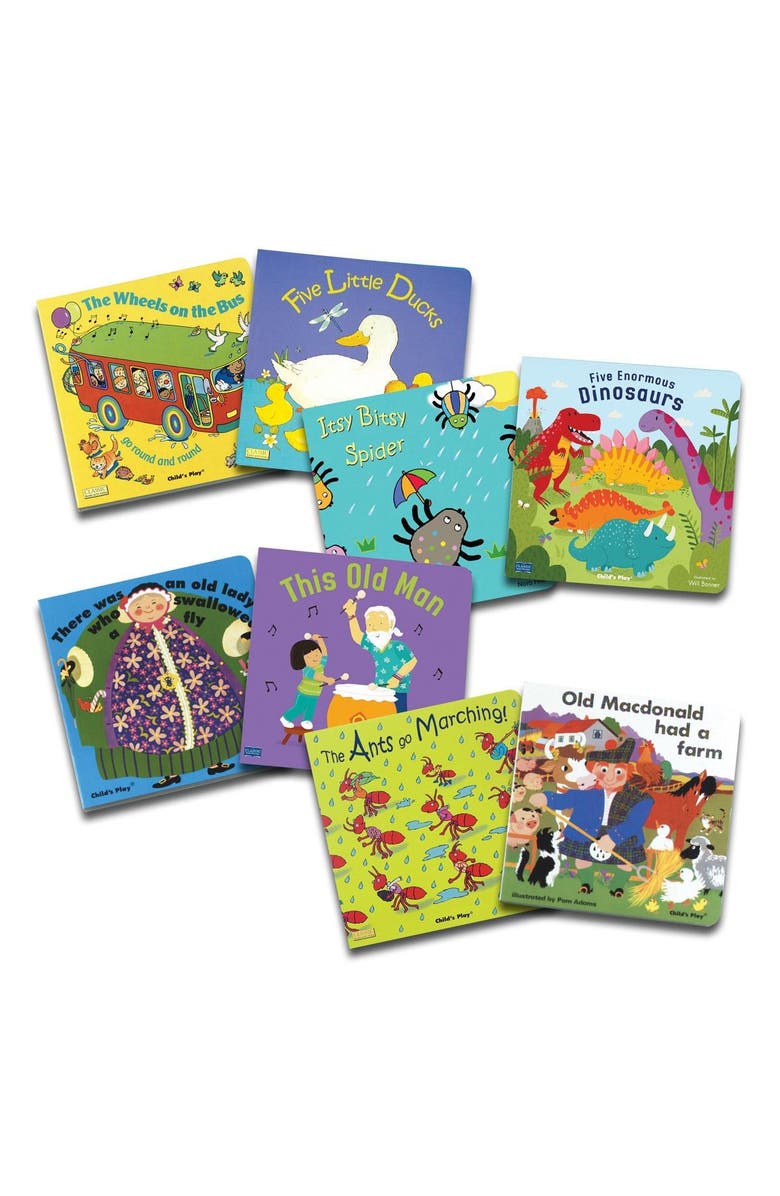 Kaplan Early Learning Company Classic Rhythms and Rhymes Board Books - Set of 8, Main, color, Multicolored