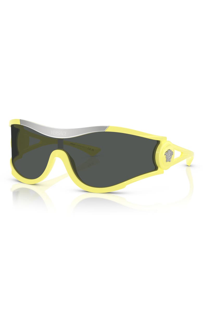 Versace 180mm Irregular Sunglasses, Alternate, color, Yellow