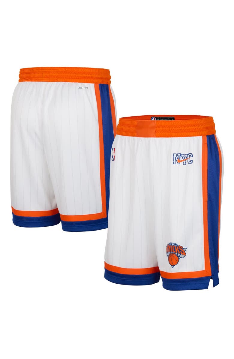 Nike Men's Nike White New York Knicks 2024/25 City Edition Swingman Shorts, Main, color, 