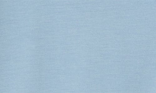 Shop Eberjey Gisele Jersey Knit Pajamas In Faded Denim/ivory