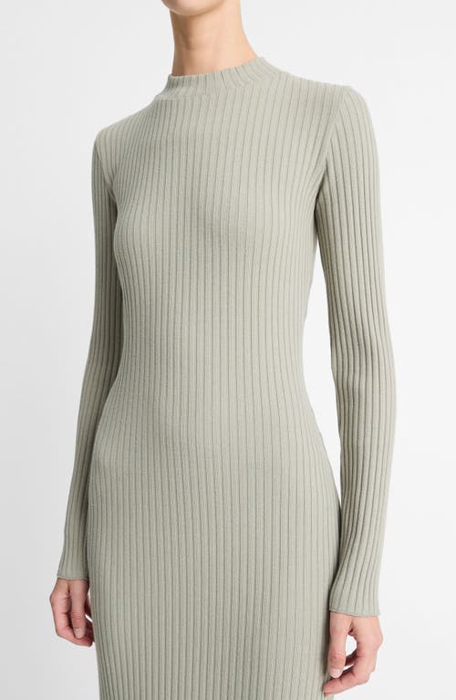 Vince Long Sleeve Rib Maxi Dress