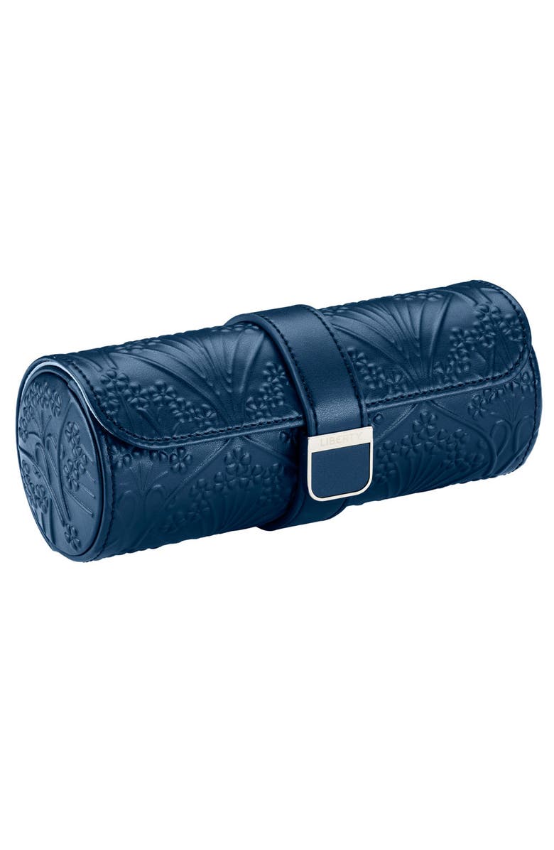 WOLF X LIBERTY Triple Watch Roll, Alternate, color, Navy
