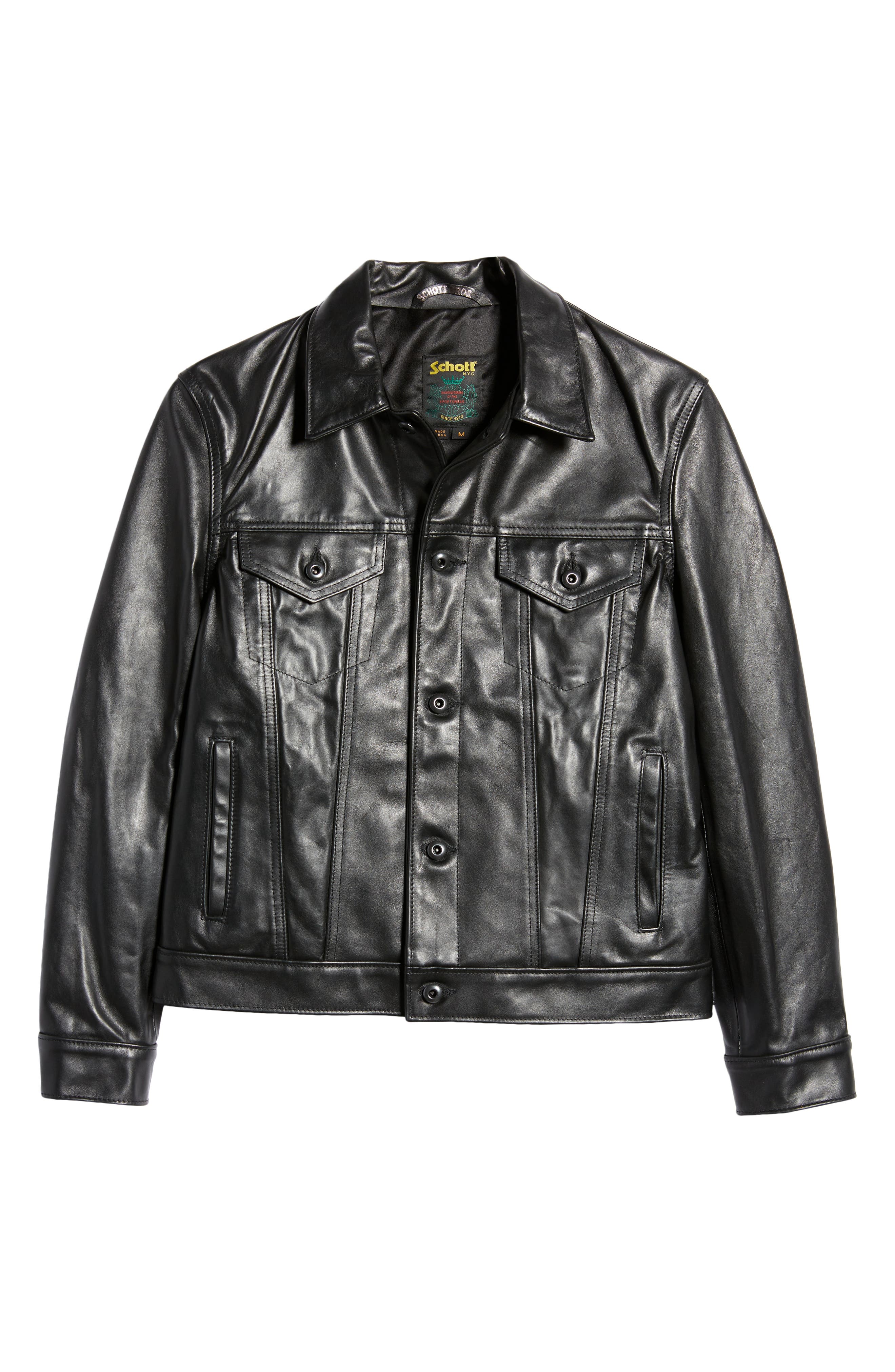 美品　schott classic truker jacket S Naked Cowhide Trucker Jacket (Men) | Nordstrom