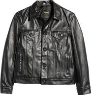 Schott NYC Naked Cowhide Trucker Jacket | Nordstrom