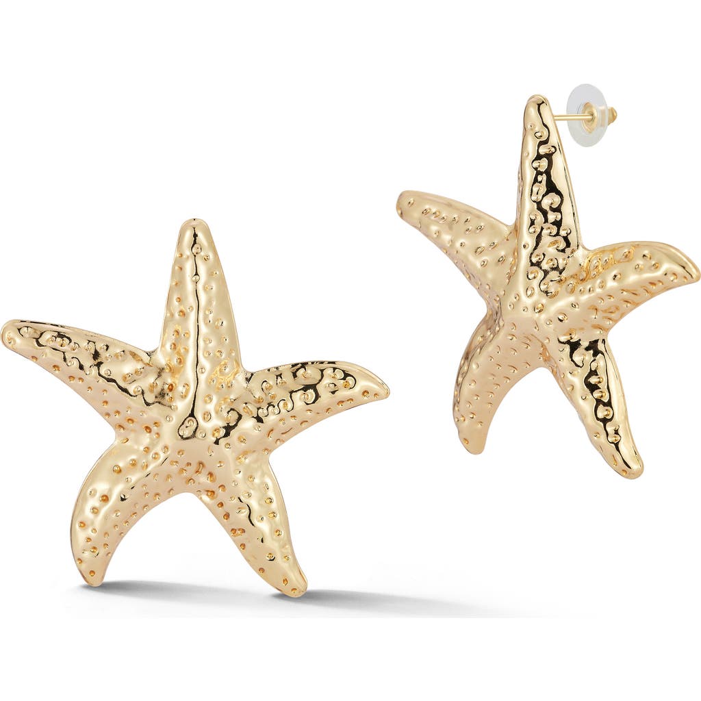 Sphera Milano Large Starfish Stud Earrings