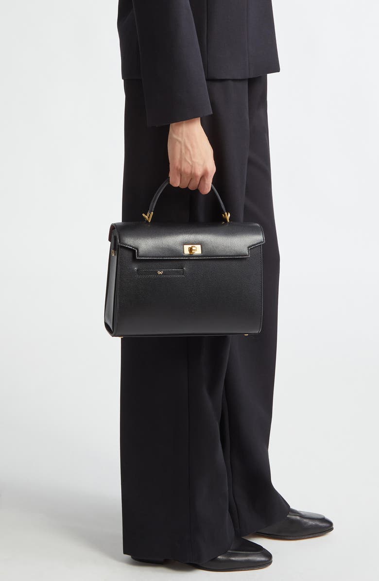 Anya Hindmarch Mortimer Leather Top Handle Bag, Alternate, color,