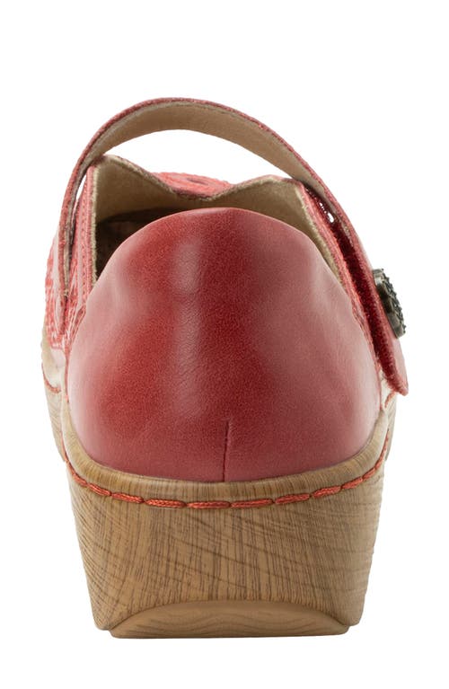 Alegria By Pg Lite Ophelia Clog In Red