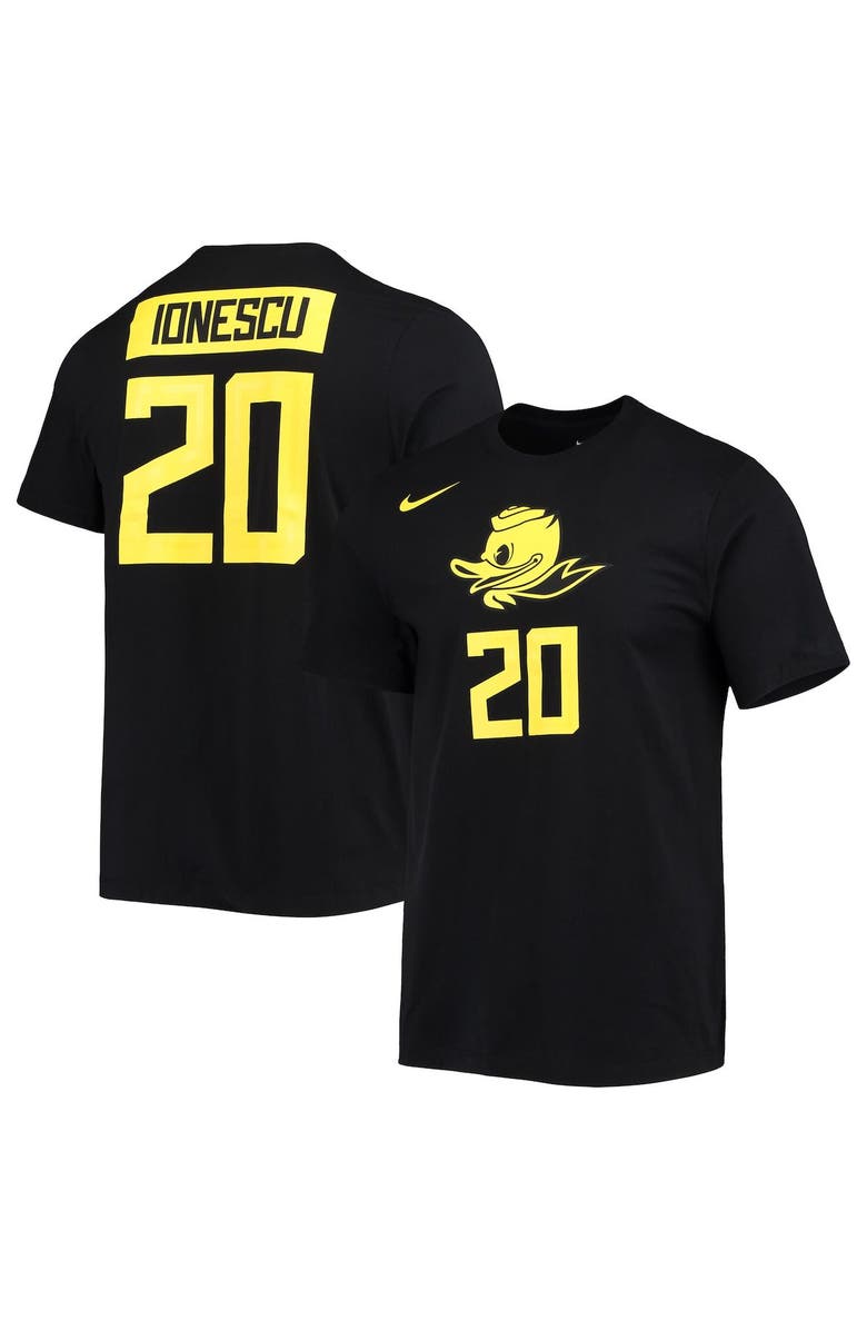 Nike Men's Nike Sabrina Ionescu Black Oregon Ducks Name & Number T-Shirt, Alternate, color, 