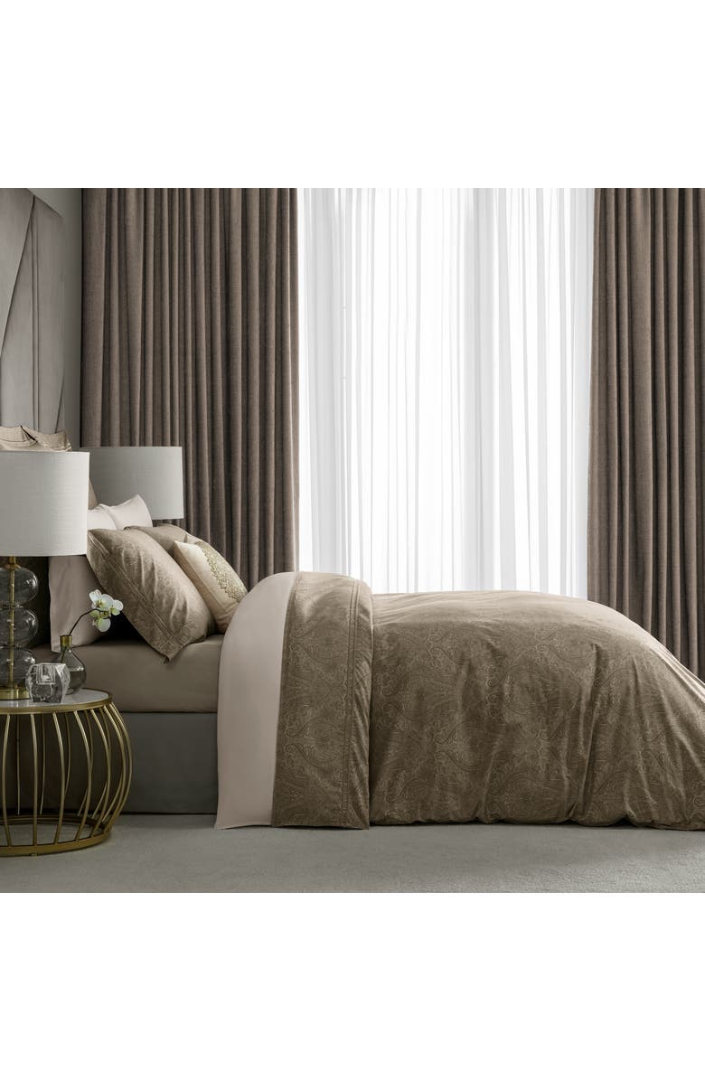 Togas Lavigne duvet cover, Alternate, color, Brown