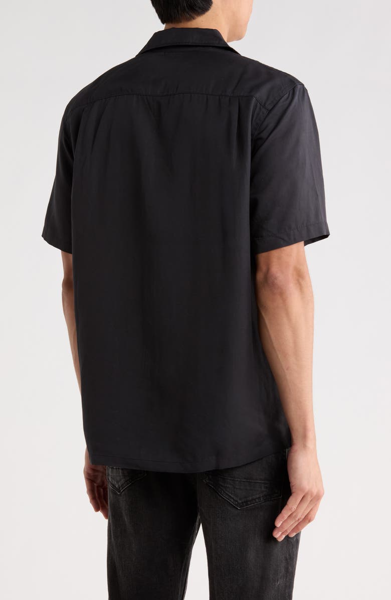 rag & bone Alan Camp Shirt, Alternate, color, Black