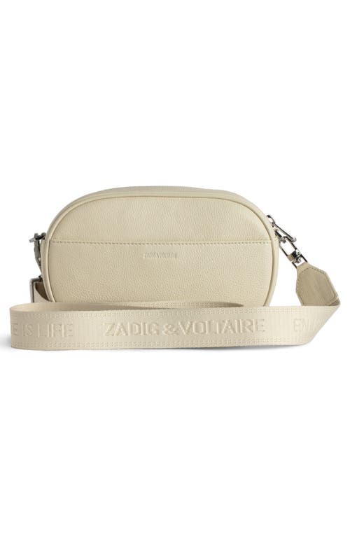 Zadig & Voltaire Rock With You Grained Leather Crossbody Bag In Neutral