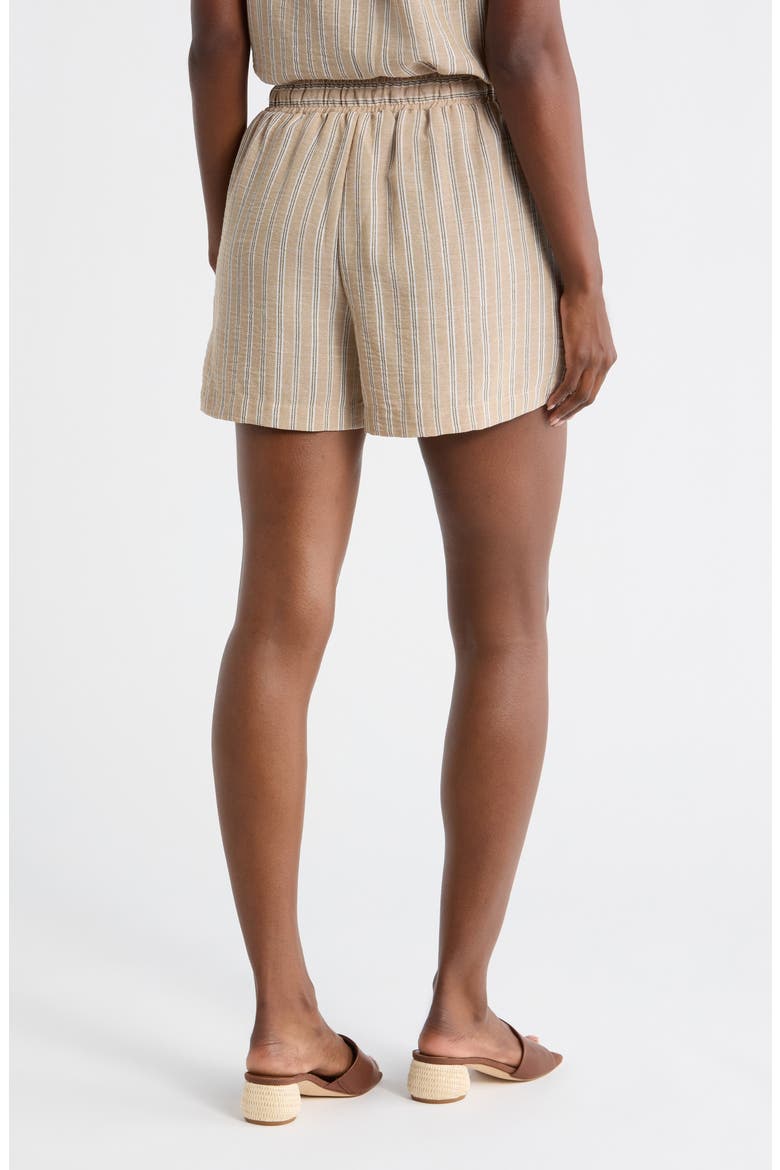 Stripe Drawstring Shorts, Alternate, color, NEUTRAL STRIPE