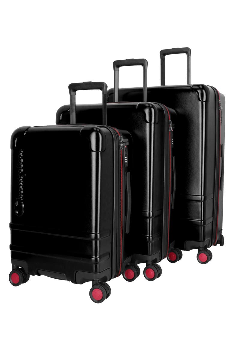 3-Piece Trailblazer Spinner Luggage Set, Alternate, color, BLACK