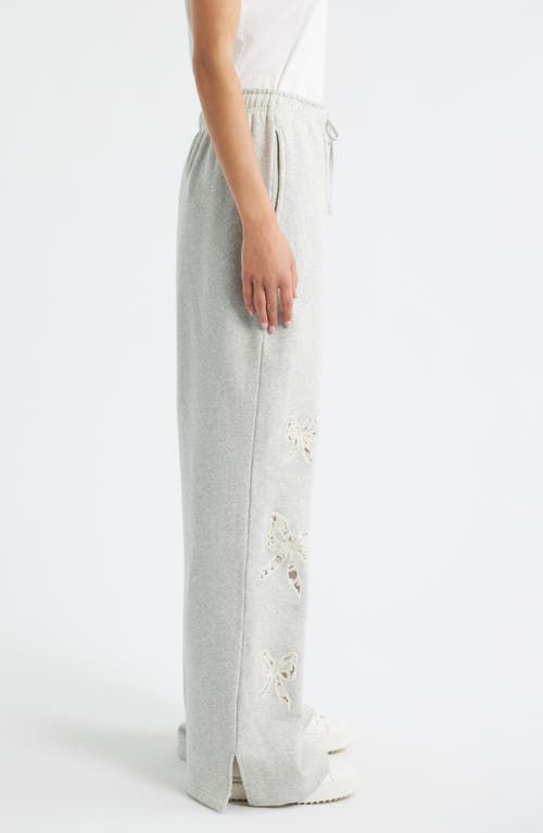 Loveshackfancy Elma Lace Bows Sweatpants In White
