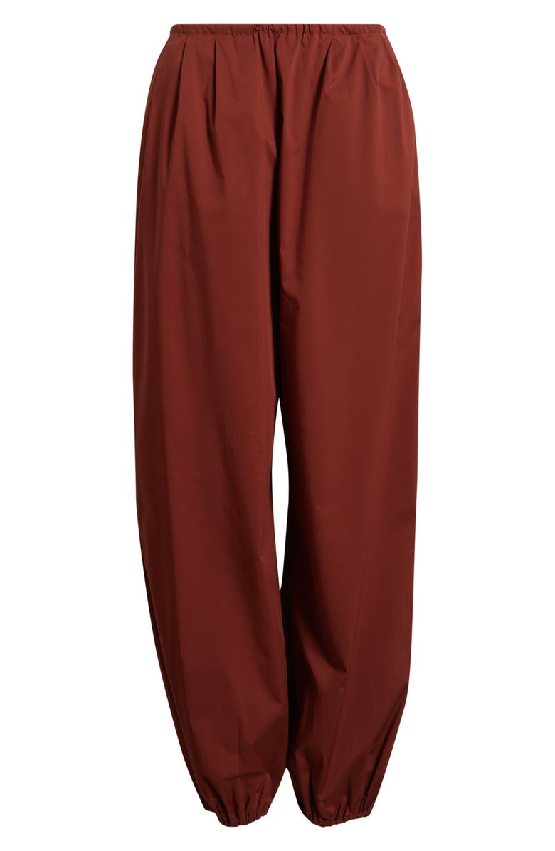 MANGO Stretch Cotton Joggers, Main, color, Burnt Orange