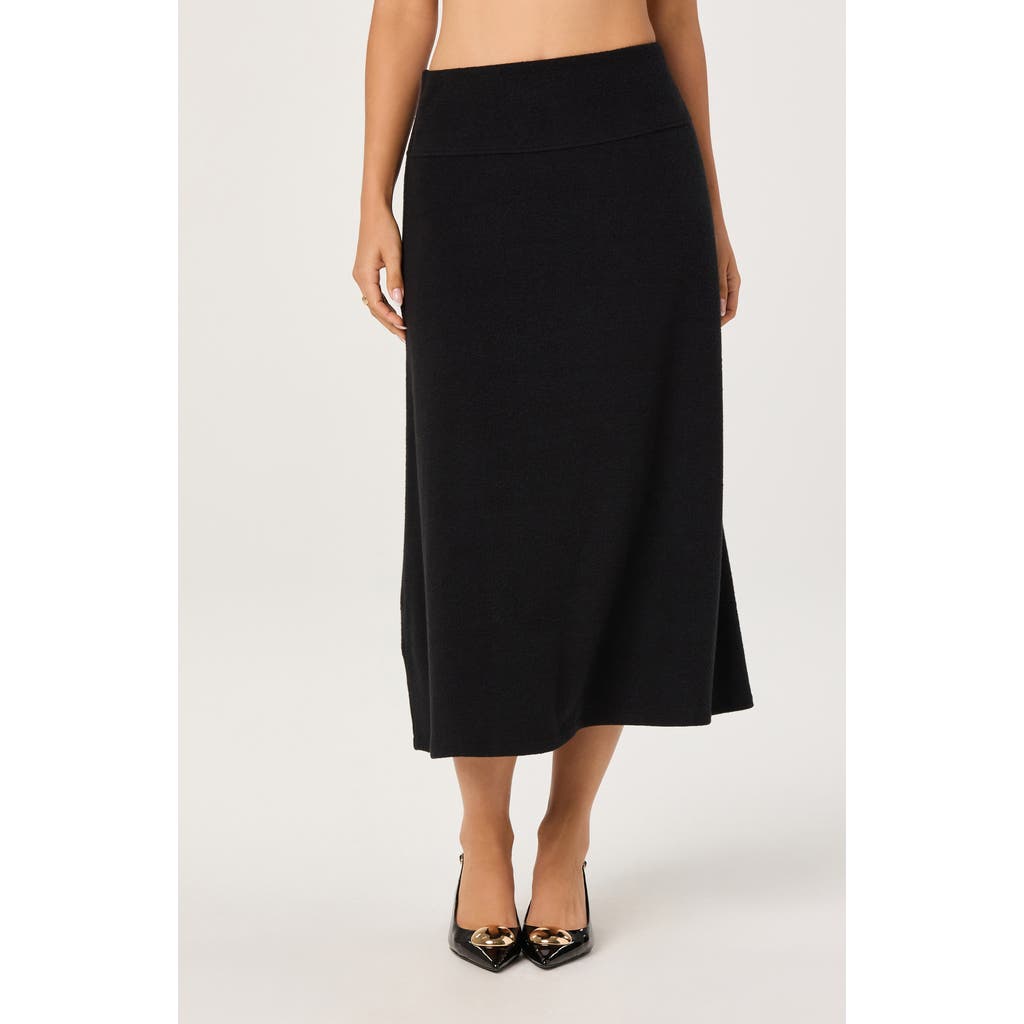 Astr The Label Knit Midi Skirt In Black
