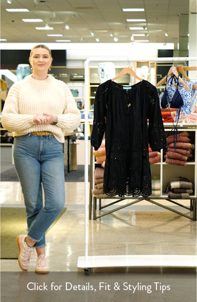 Ashley Core Broderie Anglaise Cover-Up Tunic, sales video thumbnail