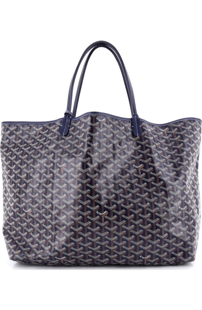 Pre-Owned Goyard Saint Louis Tote Coated Canvas GM, Alternate, color, Blue