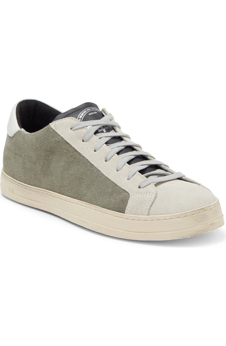 P448 John Leather Low Top Sneaker, Main, color,