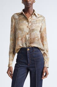 Zimmermann Rebellion Relaxed Silk Button-Up Shirt