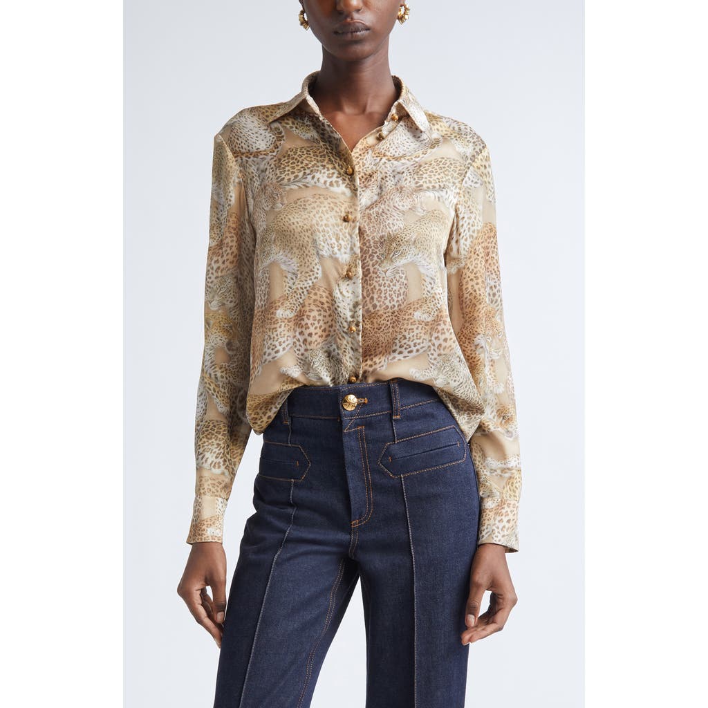 Zimmermann Rebellion Relaxed Silk Button-up Shirt In Multi