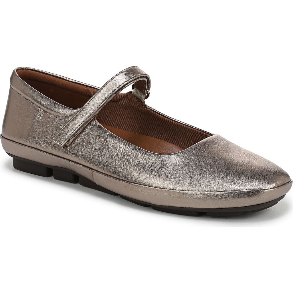 Shop Naturalizer Behold Mary Jane Flat In Warm Silver