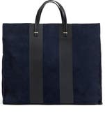 Clare V. Simple Racing Stripe Suede Tote