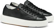 Santoni Tumbled Leather Sneaker
