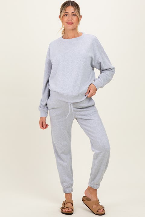 Fleece Long Sleeve Pullover & Jogger Set