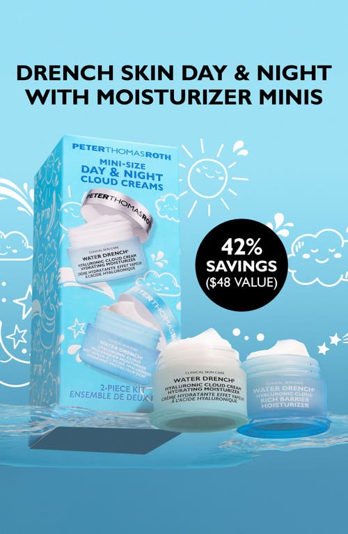 Peter Thomas Roth Mini Day & Night Cloud Creams Set $48 Value In Transparent