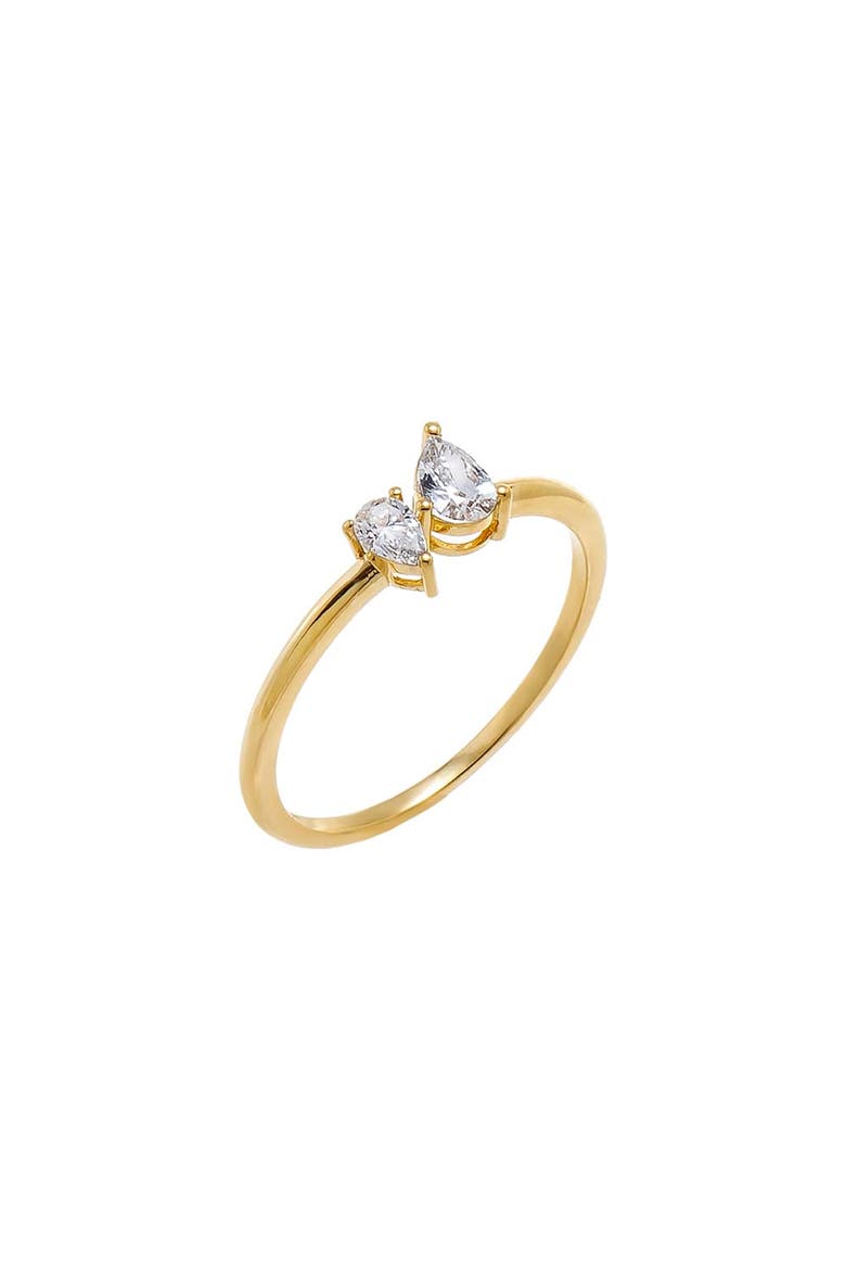 Lab Grown Diamond Double Pear Ring, Main, color, Gold