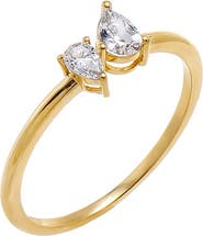 BY ADINA EDEN Lab Grown Diamond Double Pear Ring