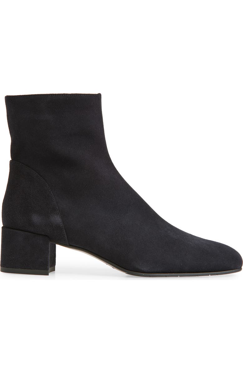 Aquatalia Loretta Weatherproof Suede Bootie, Alternate, color, Navy Suede